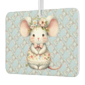 Désodorisant Pour Voiture Cuisine Florale Souris Couronne Fleur (Gauche)