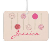 Désodorisant Pour Voiture Cuisinière personnalisée Pop Rose Dessert de desse (Dos)