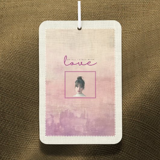 Désodorisant Pour Voiture Custom Love Script Heather & Dusk Poet