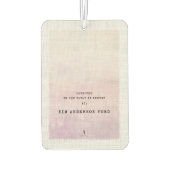 Désodorisant Pour Voiture Custom Love Script Heather & Dusk Poet (Dos)