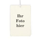 Désodorisant Pour Voiture Custom photo name personalized Autolufterfrischer (Devant)