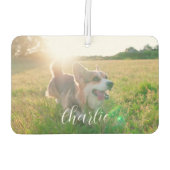 Désodorisant Pour Voiture Customizable Pet Photo Template & Text For Name  (Dos)