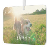 Désodorisant Pour Voiture Customizable Pet Photo Template & Text For Name  (Gauche)