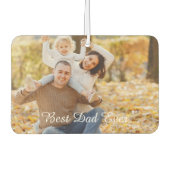 Désodorisant Pour Voiture Customizable Photo & Text 'Best Dad Ever' Keepsake (Devant)