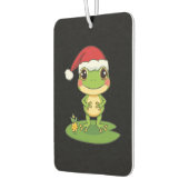 Désodorisant Pour Voiture Cute Cartoon Frog Character Wearing a Santa Hat on (Gauche)