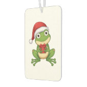 Désodorisant Pour Voiture Cute Christmas Frog with Santa Hat and Gift | Fun (Gauche)