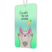 Désodorisant Pour Voiture Cute Fluffy Happy Bunny Positif Vibe Douce (Gauche)