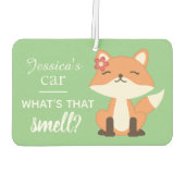 Désodorisant Pour Voiture Cute Fox Sniffer l'air personnalisé (Dos)