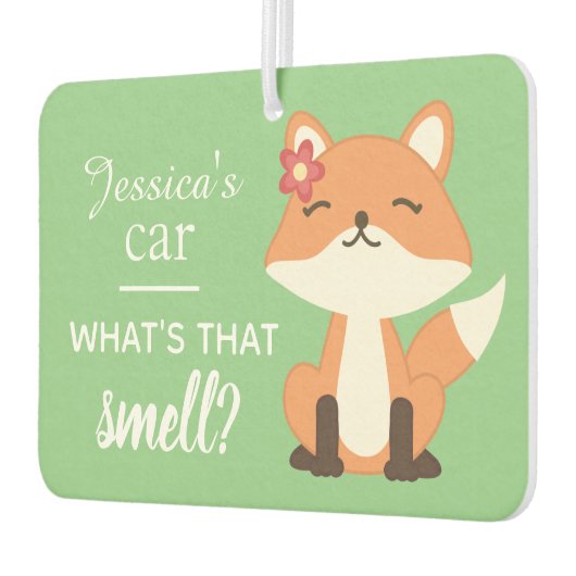 Désodorisant Pour Voiture Cute Fox Sniffer l'air personnalisé (Gauche)