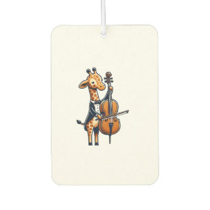 Désodorisant Pour Voiture Cute Giraffe Jouer Cello Giraffes Musicien Musique