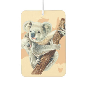Désodorisant Pour Voiture Cute Koala Maman et bébé