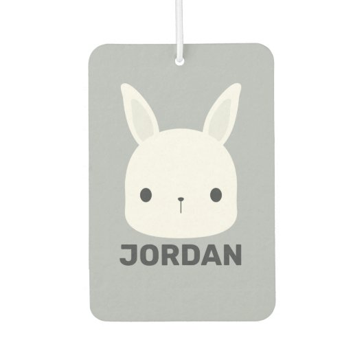 Désodorisant Pour Voiture Cute Little Bunny Rabbit with Personalized (Devant)