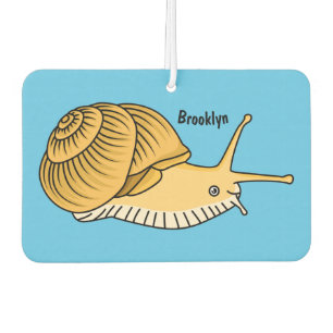 Désodorisant Pour Voiture Cute yellow snail cartoon