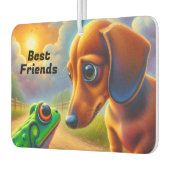 DÉSODORISANT POUR VOITURE DACHSHUND AND FROG (Gauche)