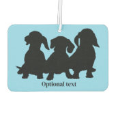 Désodorisant Pour Voiture Dachshund Silhouette  (Dos)