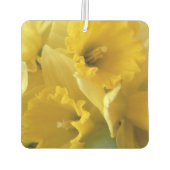 Désodorisant Pour Voiture Daffodils Jaunes carrés Air Freshener (Dos)