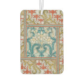 Désodorisant Pour Voiture Daffodique chintz papier peint à fleurs Art nouvea (Dos)