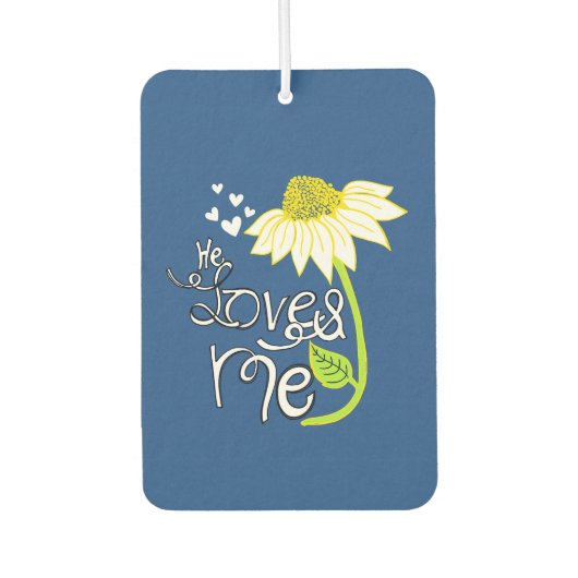 Désodorisant Pour Voiture Daisy Il M'Aime Air Freshner (Devant)