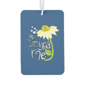 Désodorisant Pour Voiture Daisy Il M'Aime Air Freshner (Dos)