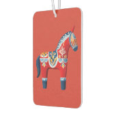 Désodorisant Pour Voiture Dala suédoise Horse Air Freshener Dalmålning Style (Gauche)