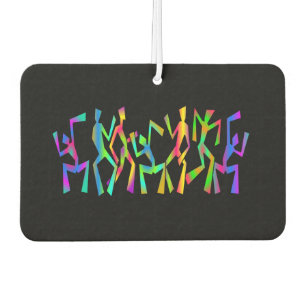 Désodorisant Pour Voiture Danseurs psychédéliques funts Air Freshener