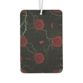 Désodorisant Pour Voiture Dark Red Roses Thorns Gothic Pattern (Dos)