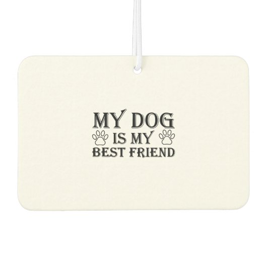 Désodorisant Pour Voiture Déclaration chien grand chien propriétaire (Devant)