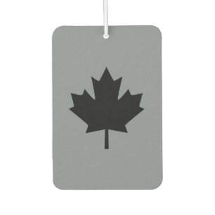 Désodorisant Pour Voiture Décor canadien en feuille d'érable noire