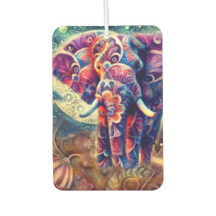 Désodorisant Pour Voiture Décor éléphant céleste fantaisiste de nuit