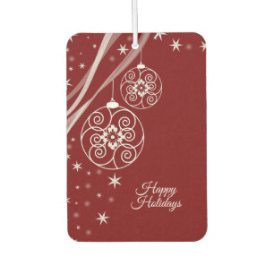 Désodorisant Pour Voiture Décoration de fête de Noël Ornements Blancs Etoile
