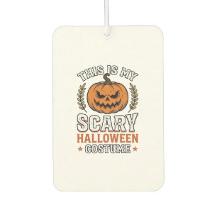 Désodorisant Pour Voiture Déguisement Halloween Citrouille Effrayant Vecteur