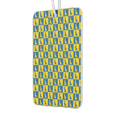 Désodorisant Pour Voiture Delaware US State Blue Gold Pattern (Gauche)