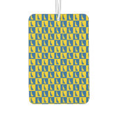 Désodorisant Pour Voiture Delaware US State Blue Gold Pattern (Dos)