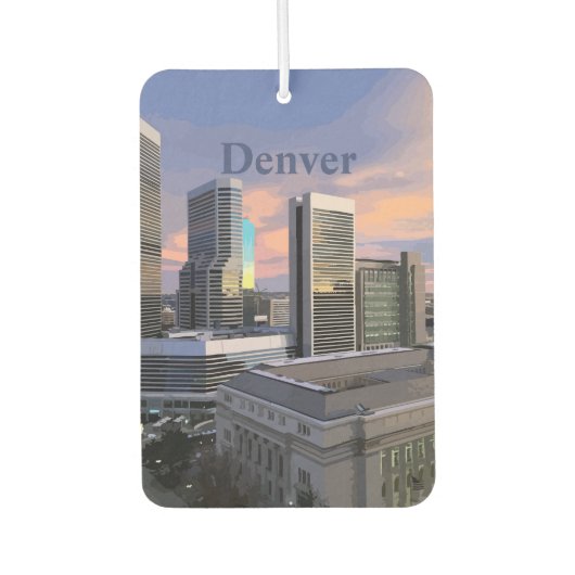 Désodorisant Pour Voiture Denver Skyline (Devant)