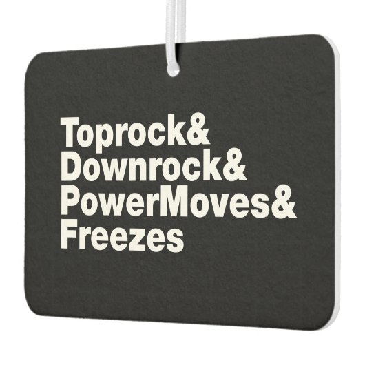 Désodorisant Pour Voiture Déplacements de rupture (Breakdance) (Gauche)