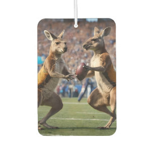 Désodorisant Pour Voiture Des kangourous jouant au football australien,