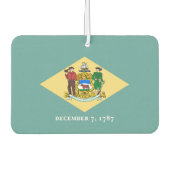 Désodorisant Pour Voiture Design de drapeau d'état du Delaware (Devant)