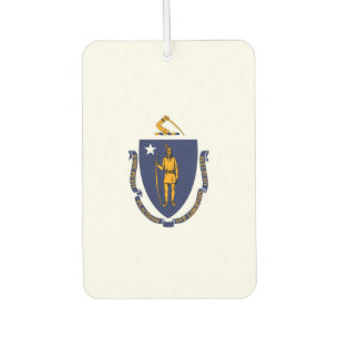 Désodorisant Pour Voiture Design du drapeau d'État du Massachusetts