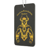 Désodorisant Pour Voiture Design graphique Gold Bold Bison (Gauche)