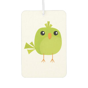 Désodorisant Pour Voiture Dessin animé d'oiseau vert