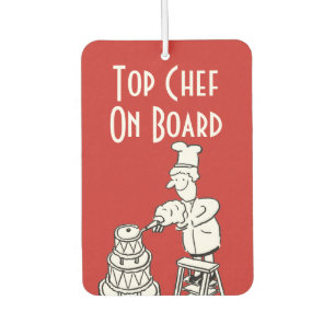 Désodorisant Pour Voiture Dessin animé drôle de Top Chef