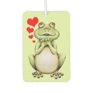 Désodorisant Pour Voiture Dessin d'amour de grenouille