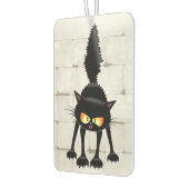 Désodorisant Pour Voiture Dessin de Funny Fierce Black Cat (Gauche)