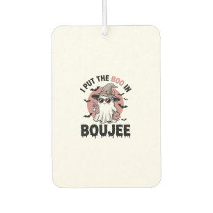 Désodorisant Pour Voiture Dessin de gravure vintage Halloween fantôme boujee
