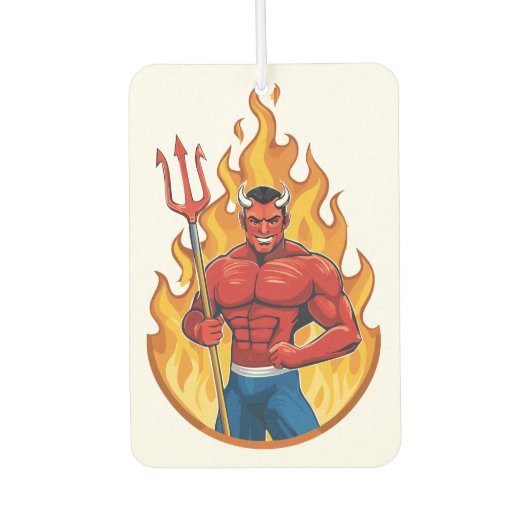Désodorisant Pour Voiture Diable avec trident (Devant)