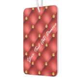 Désodorisant Pour Voiture Diamant Or Tufé Texte Rouge Air Freshener (Gauche)
