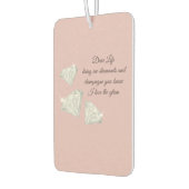 Désodorisant Pour Voiture Diamonds & Champagne Quote – Dear Life Edition (Gauche)