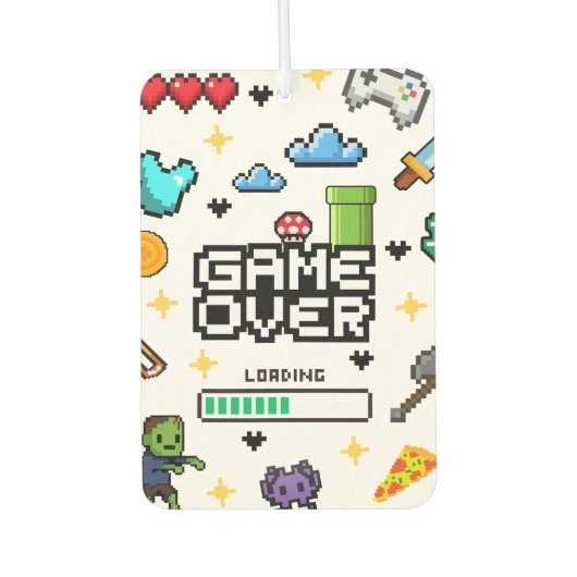 Désodorisant Pour Voiture Diffuseur d'air vidéo de jeu de pixels rétro pour  (Devant)