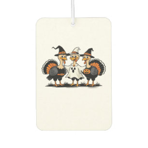 Désodorisant Pour Voiture Dinde Halloween Boo, Dinde de Thanksgiving, Dinde