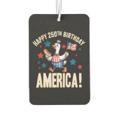 Désodorisant Pour Voiture Dindon patriotique stupide Anniversaire de l'Améri (Dos)